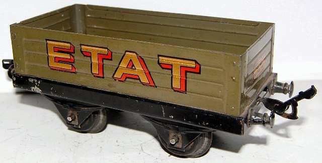 Wagon Tombereau Hornby O – Tôle – Époque 2 (1930) – Longueur 16 Cm